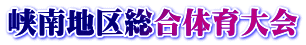 峡南地区総合体育大会